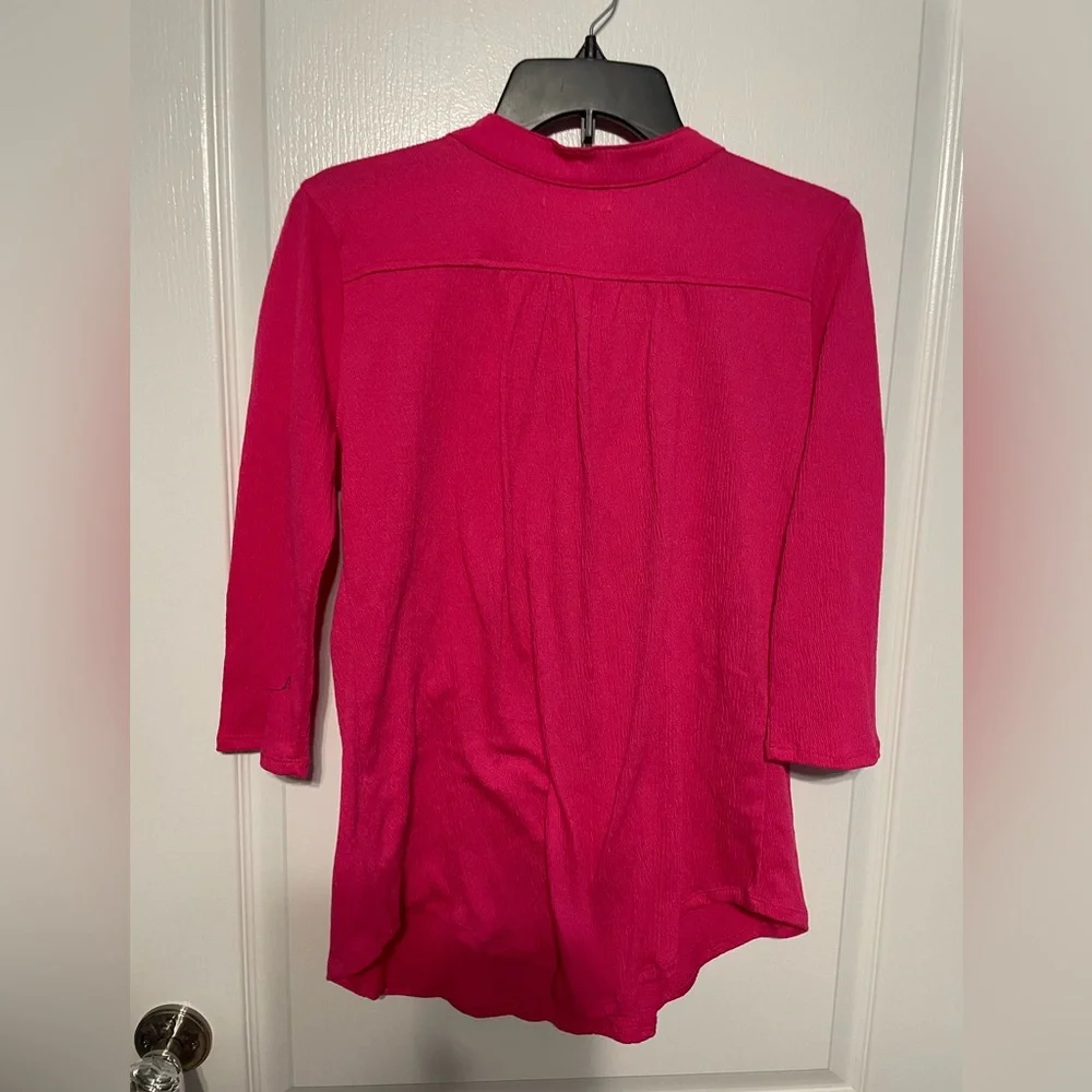 Shannon Ford New York hot pink blouse size small - Picture 3 of 4
